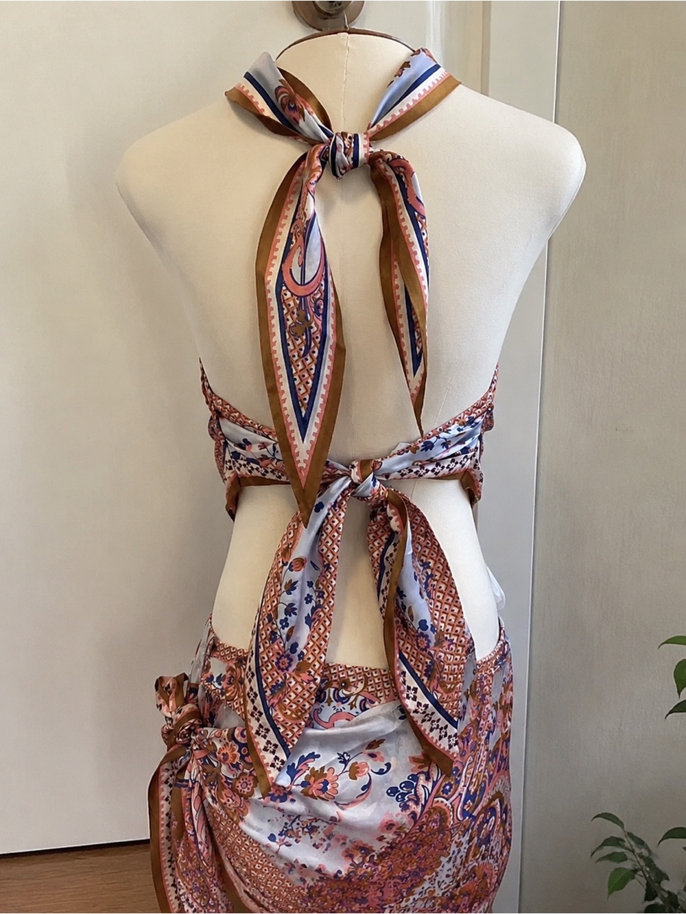 Zimmermann Pink and Cream Paisley Maxi Skirt - Picture 2 of 4